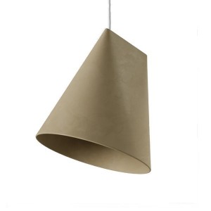 Ceramic Wide Olive Pendant Lamp - Moebe