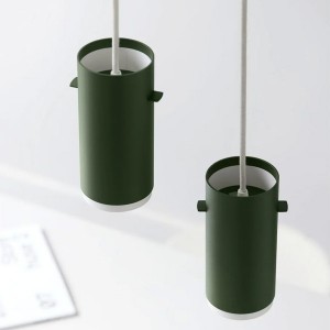 Suspension Aluminium brossé Vert S - MOEBE
