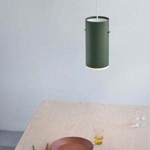 Suspension Aluminium brossé Vert L - MOEBE
