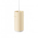 Suspension Aluminium brossé beige L - MOEBE