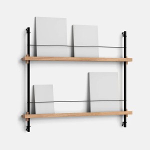 Etagère Magazine chêne et acier poudré – MS.65.1 - MOEBE
