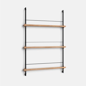 Magazine Shelf Oak and Powder Coated Steel – MS.115.1 - MOEBE