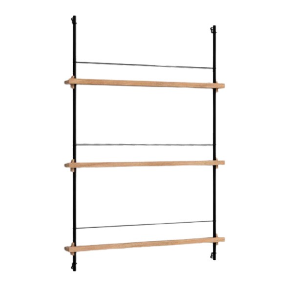 Magazine Shelf Oak and Powder Coated Steel – MS.115.1 - MOEBE