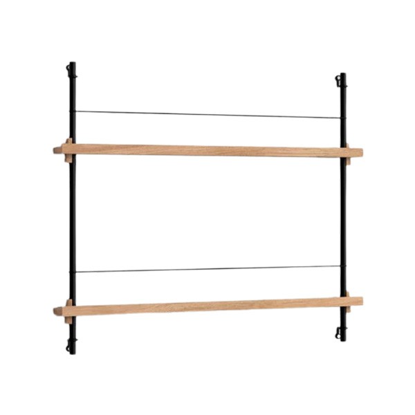 Magazine Shelf Oak and Powder Coated Steel – MS.65.1 - MOEBE