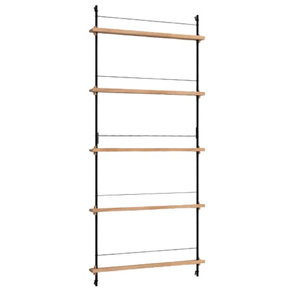 Magazine Shelf Oak and Powder Coated Steel – MS.180.1 - MOEBE