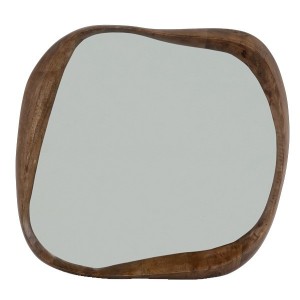 Détail contour bois manguier miroir Shizu M forme irrégulière - Urban Nature Culture - Woodely