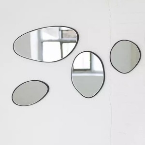 Miroir verre et acier noir L - Serax
