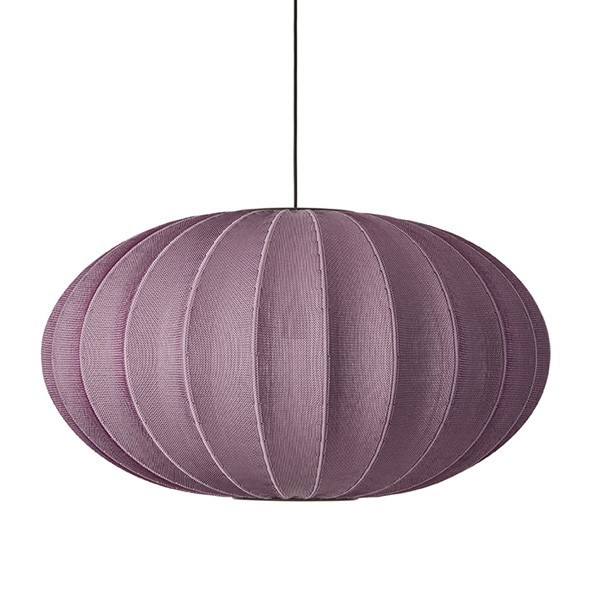 Knit-Wit 76 Oval Pendant Light Burgundy - Made By Hand
