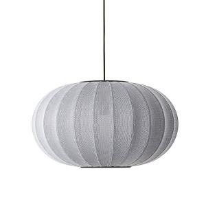 Knit-Wit 57 Oval Pendant Light Silver - Made By Hand