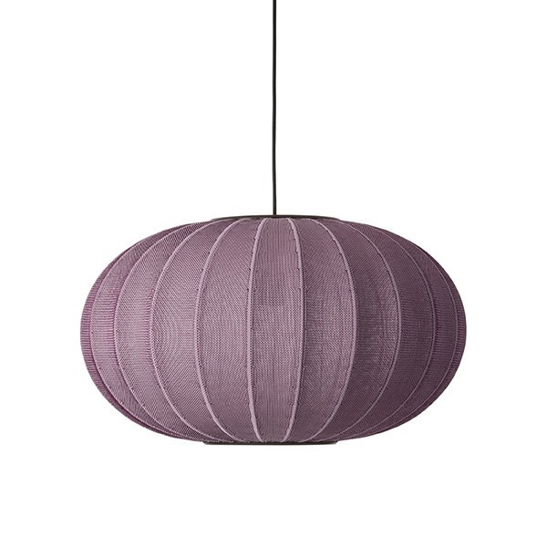 Knit-Wit 57 Oval Pendant light burgundy - Made By Hand