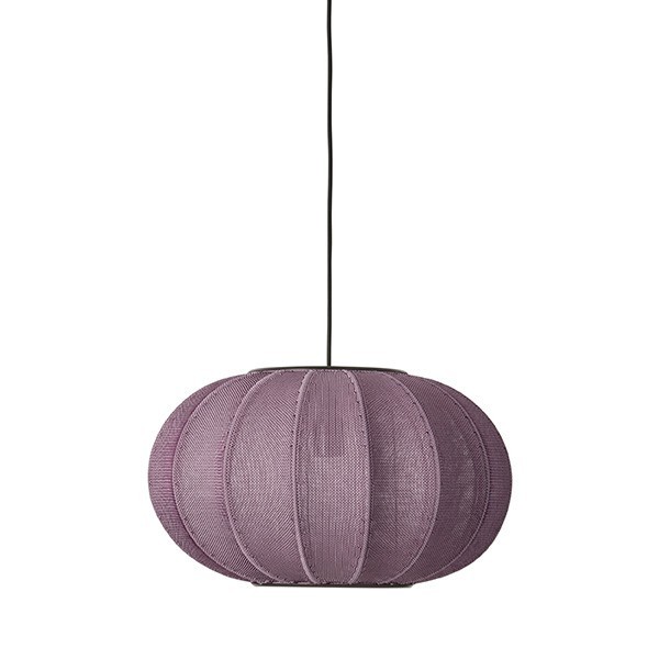 Knit-Wit 45 Oval Pendant Light Burgundy - Made By Hand