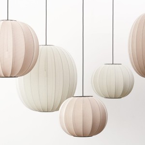 Knit-Wit 57 Oval Pendant Light Pearl White - Made By Hand