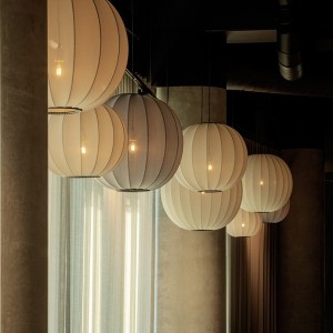 Knit-Wit 45 Oval Pendant Light Pearl White - Made By Hand