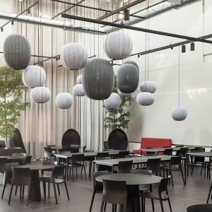 Knit-Wit 45 Oval Pendant Light Silver - Made By Hand