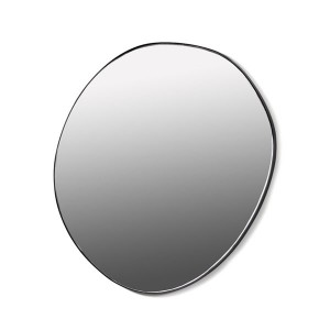 Glass and black steel mirror M - Serax