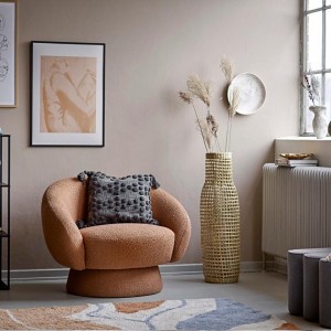 Ted armchair Brown bouclette - Bloomingville