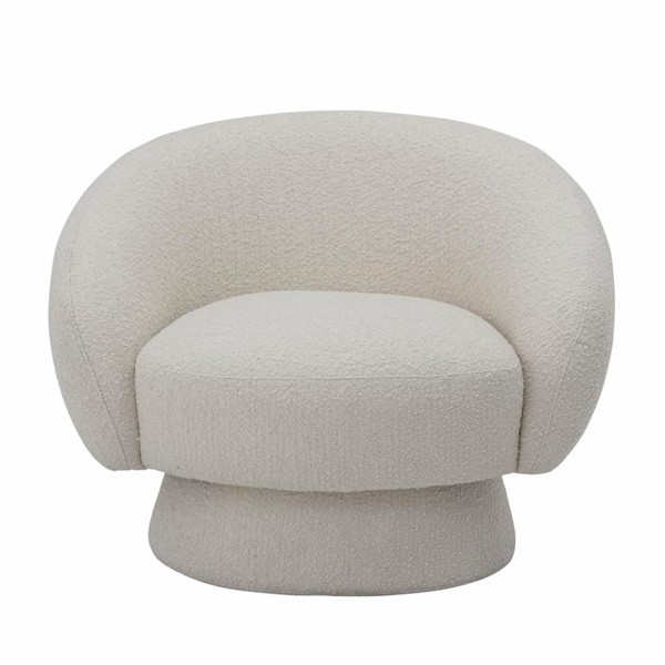 Ted armchair White bouclette - Bloomingville