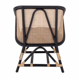 Fauteuil Loue Rotin nature et noir - Bloomingville