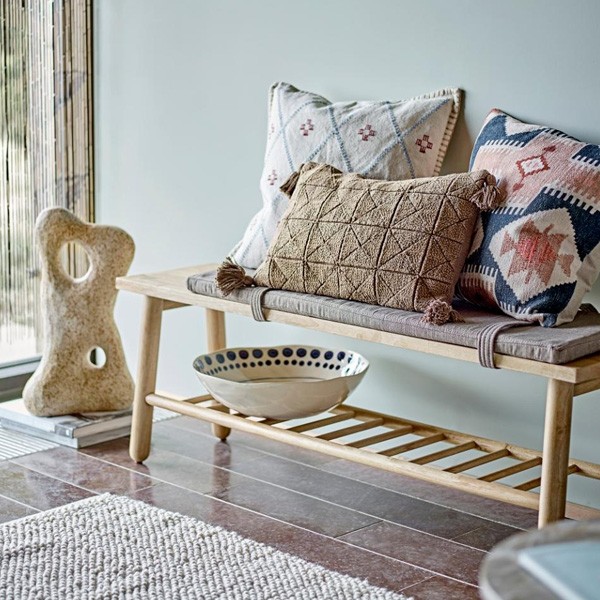 Linde Bench Nature Rubberwood - Bloomingville