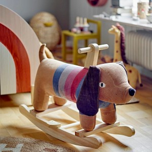 Charlie Rocking Toy Dog Marron Polyester - Bloomingville Mini