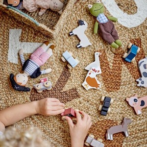 Tapis Dinne Marron Jute - Bloomingville Mini