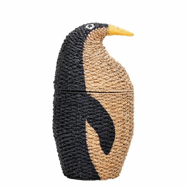 Panier Tazia avec couvercle Noir Herbe de Bankuan - Bloomingville Mini