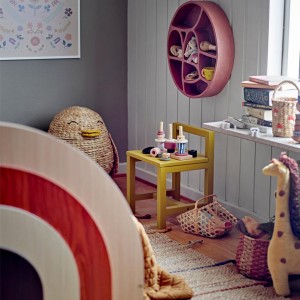 Panier Pingo avec couvercle Nature Jacinthe d'eau - Bloomingville Mini