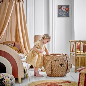 Set of 2 Milus Grass Brown Baskets from Bankuan - Bloomingville Mini