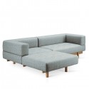 Alchemist Sofa 3 places blue light - EMKO