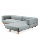 Alchemist Sofa with Left Chaise Longue Green - EMKO