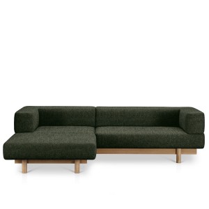 Alchemist Sofa with Left Chaise Longue Green - EMKO
