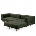 Alchemist sofa with left chaise longue dark grey - EMKO