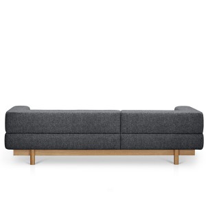 Alchemist sofa with left chaise longue dark grey - EMKO