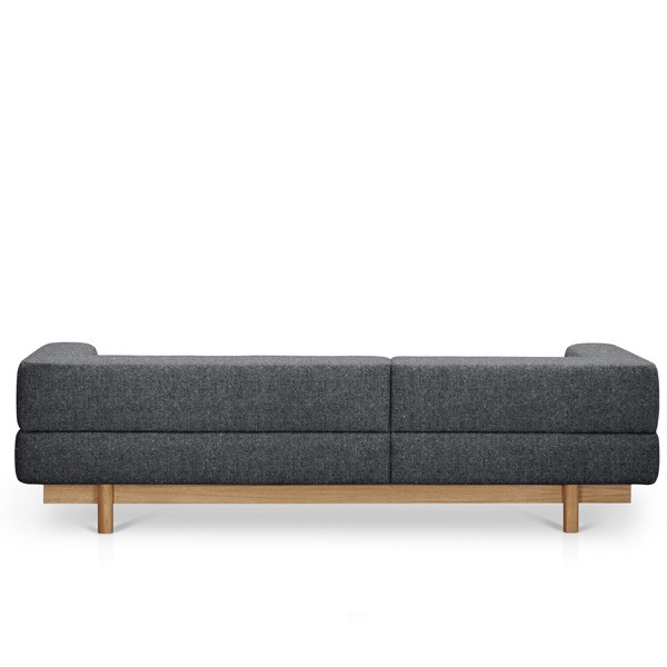 Alchemist sofa with left chaise longue dark grey - EMKO