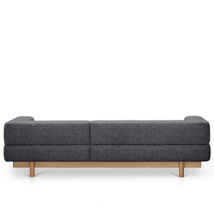 Alchemist sofa with chaise longue Right dark grey - EMKO