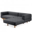 Alchemist Sofa with Left Chaise Longue Sand - EMKO