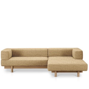 Alchemist sofa with chaise longue Right sand - EMKO