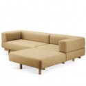 Alchemist Sofa with Left Chaise Longue Sand - EMKO