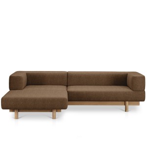 Canapé Alchemist avec méridienne Gauche brown - EMKO