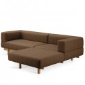Alchemist Sofa with Left Chaise Longue Grey - EMKO