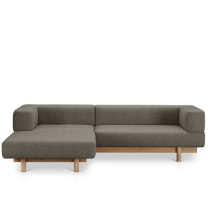 Alchemist Sofa with Left Chaise Longue Grey - EMKO