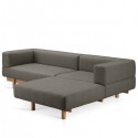 Alchemist Sofa with Left Chaise Longue Grey - EMKO