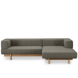 Canapé Alchemist avec méridienne Droit Gris - EMKO