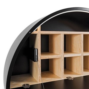 Bureau mural noir Pill - EMKO