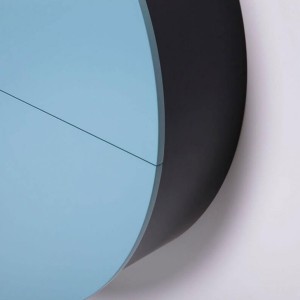 Black/Blue Pill Wall Desk - EMKO