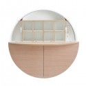 Wall-mounted desk white / Pill blue - EMKO