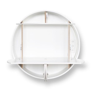Bureau mural Blanc Pill Extra - EMKO