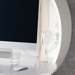 Pill Extra White Wall Desk - EMKO