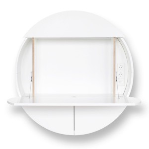 Bureau mural Blanc Pill Extra - EMKO