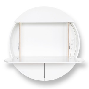 Pill Extra White Wall Desk - EMKO